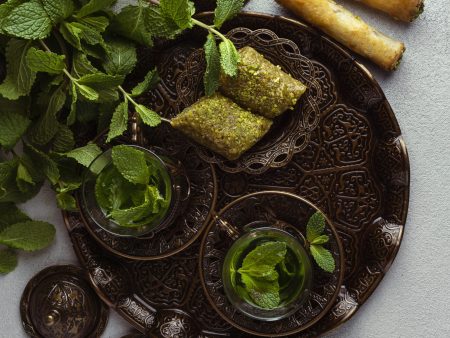 tea-cups-food-arrangement-flat-lay